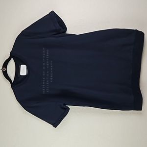 Distrikt | Men's Dark Navy Fleece Lined Rolled Short Sleeve Tee Sz L